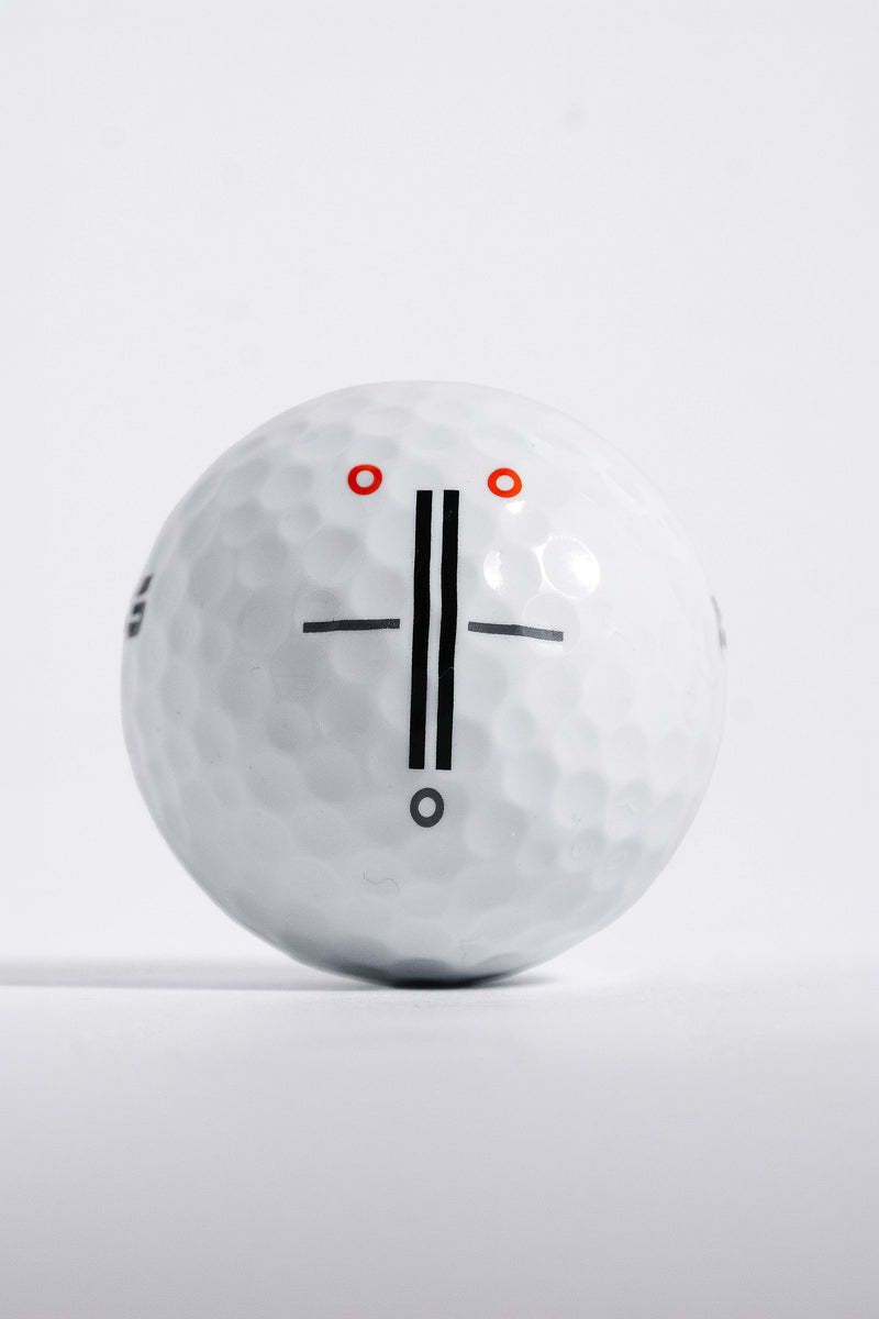 iON+ golf ball with alignment line